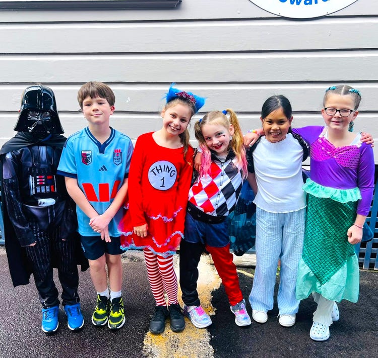 Year 3 students dressed up for book week
