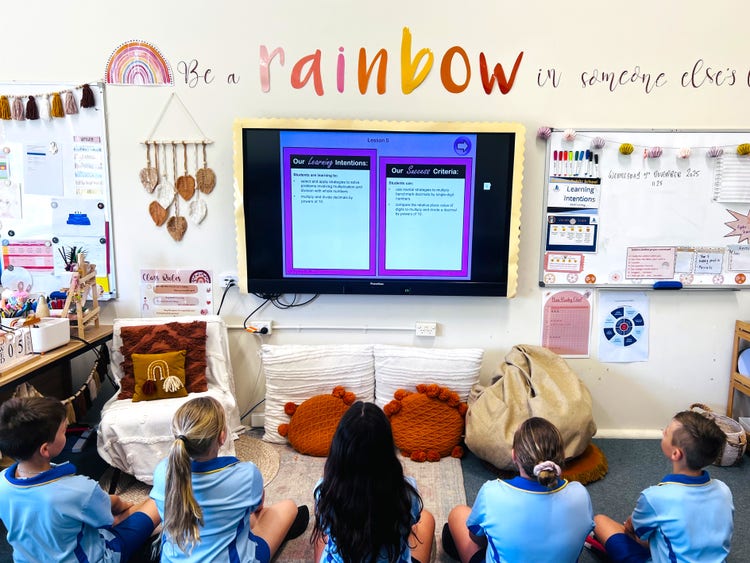 A comfortable and inviting classroom