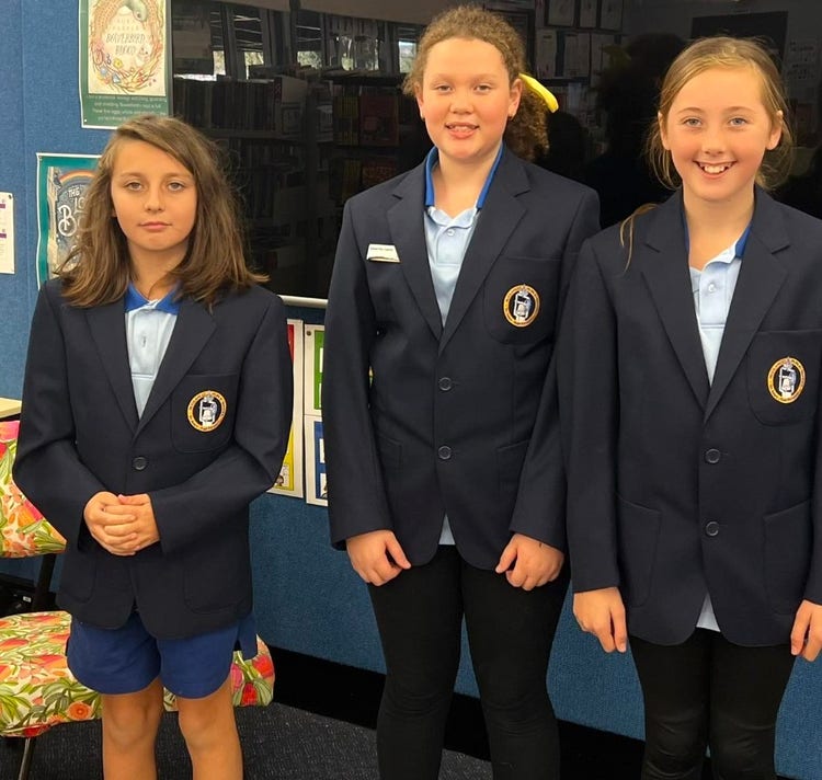 Debating team in blazers